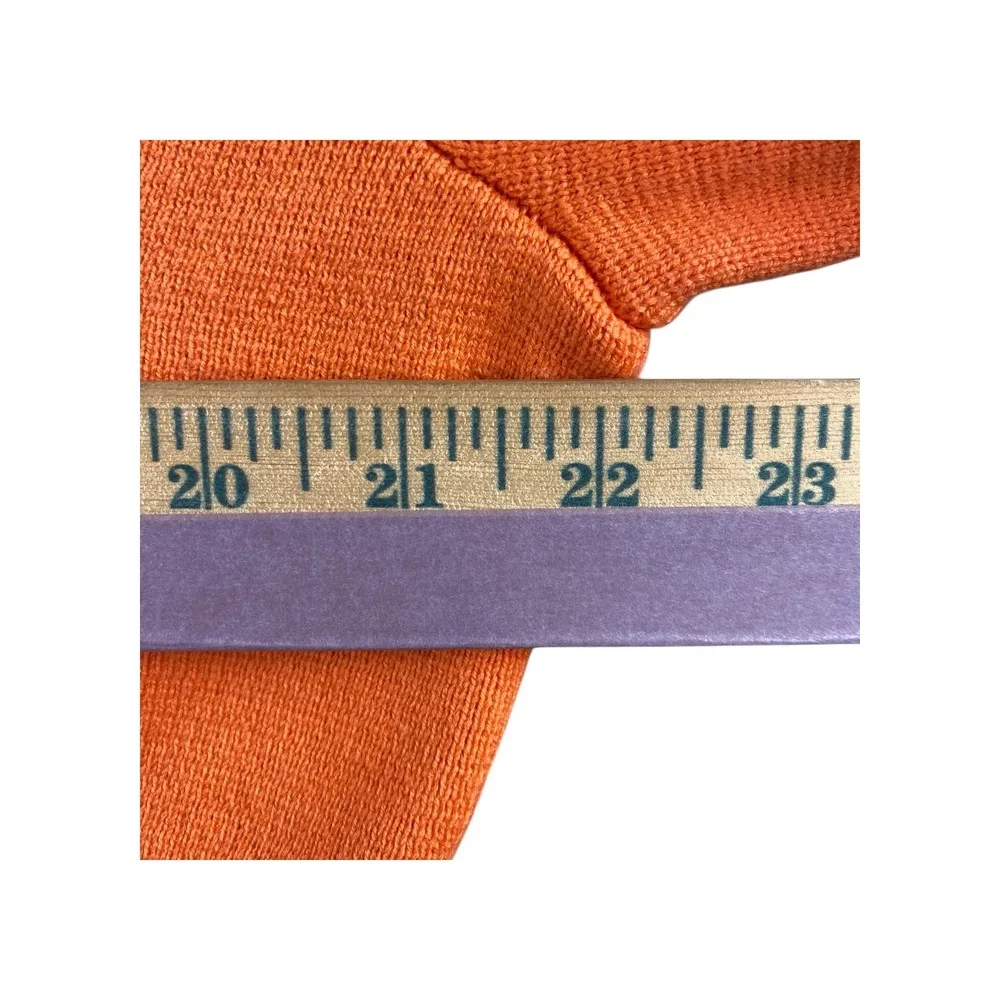 Ann Taylor Orange‎ Knit Blazer Jacket Women XL Single Button Pockets